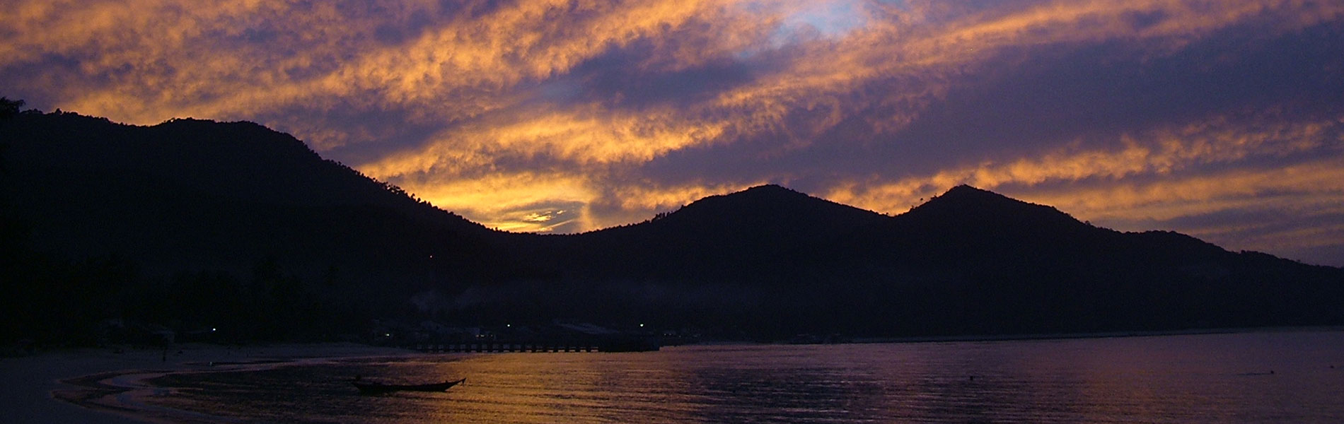 Koh Phangan Chaloklam Bay Spectacular Sunset